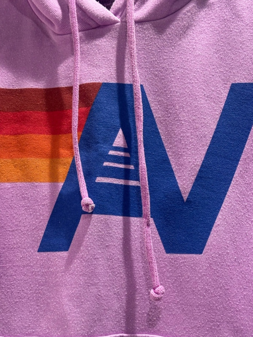 Aviator Nation LOGO PULLOVER RELAXED HOODIE - NEON PURPLE XS - Picture 3 of 4